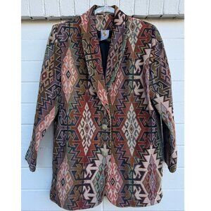 Geometric Patterned Women's Jacket